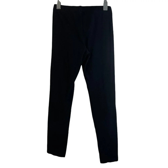 Old Navy Girls Plain Black Knit Leggings Medium 8 Pull On Elastic Waist Bottoms - Picture 2 of 4